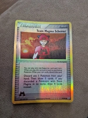 Team Magma Schemer 70/95 EX Team Magma vs Aqua  - Reverse Holo Pokemon Card - NM - Image 1 of 2