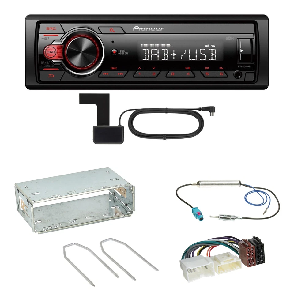 Pioneer MVH-130DAB Digitalradio USB Einbauset für Mercedes Citan W415 - Bild 1 von 1
