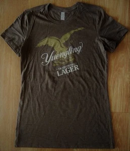 Yuengling Lager Beer Women's Shirt BRAND NEW Medium Pottsville PA Brown - Picture 1 of 3