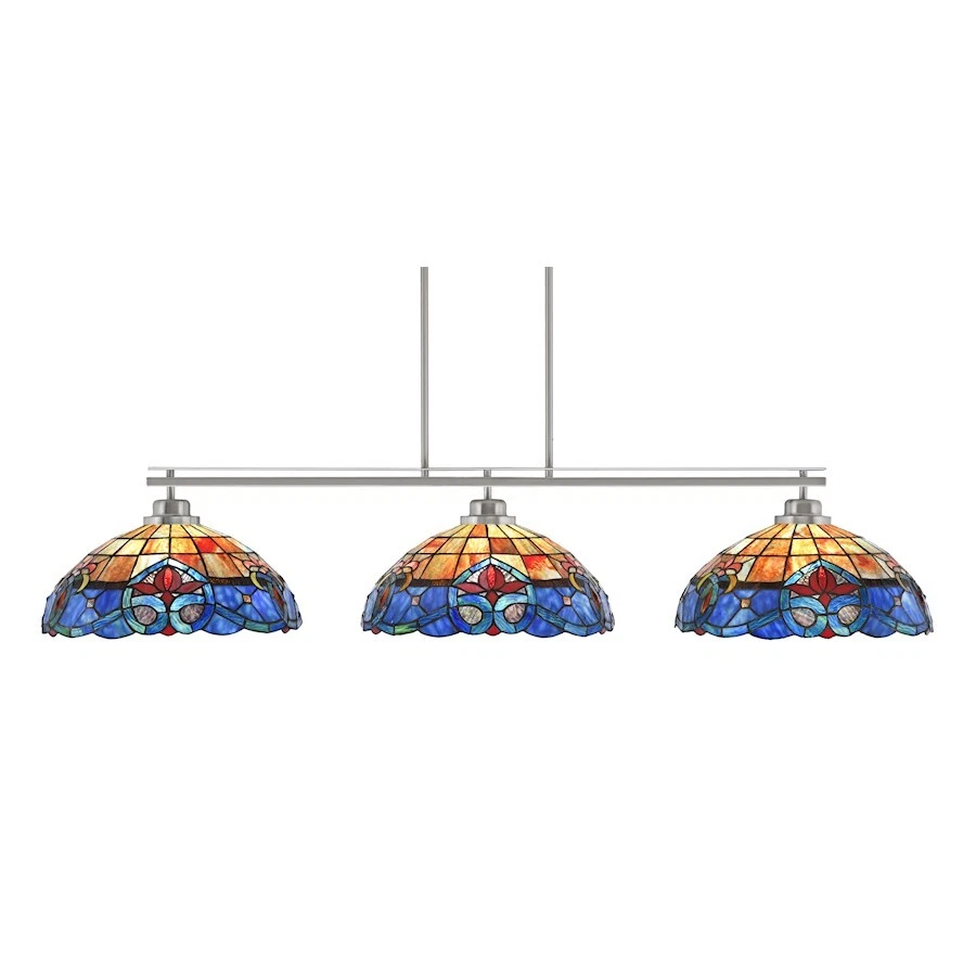 Toltec Odyssey 3 Light Bar/Round Fitter, Nickel, 16" Sierra Art - 2633-BN-935 - Изображение 1 из 1