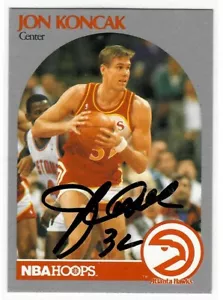 Jon Koncak Signed 1990/91 NBA Hoops Card #28 - Bild 1 von 1