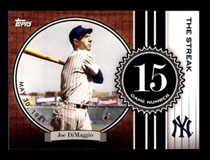 2007 Topps DiMaggio Streak #JD15 Joe DiMaggio New York Yankees Baseball Card
