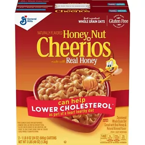 Honey Nut Cheerios Gluten Free Cereal (27.5 oz, 2 Pack) *FREE SHIPPING* - Picture 1 of 2