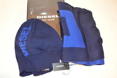KIT FROTLIB DIESEL Hombre Logo Premium Bufanda y Sombrero NUEVO Talla 12 pulgadas x 63 pulgadas  Foto 1 de 4
