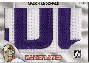 2014-15 ITG Draft Prospects Nameplates #NP21 Mason McDonald/8