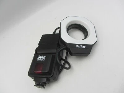 Vivitar Macro Flash Ring 6000AF C Canon Electronic Flash Unit - Tested Working - Image 1 of 4
