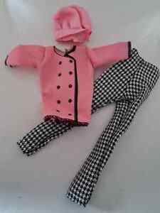 Barbie doll 11 1/2" doll clothes - chef's outfit
