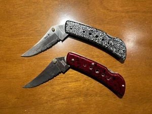 (2) Fury 17013 Folding Pocket Knives Metal Handle - Picture 1 of 2