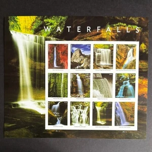 USA 2023 Stamps MNH Forever Waterfalls Deer Creek Falls Arizona Sheet of 12 US . - Picture 1 of 5