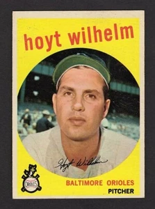 Hoyt Wilhelm Baltimore Orioles 1959 Topps Card #349 - Imagen 1 de 2