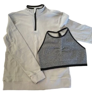 Zella Sweatshirt and Sports Bra Size 14/16 - Picture 1 of 9
