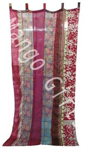 Indischer alter Sari, mehrfarbig, Vorhangtür, Fensterdekoration,... - Bild 1 von 3