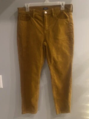 J.CREW Mid Rise Skinny Micro Corduroy Pants 29 P Petite Golden Brandy Mustard - Image 1 of 4