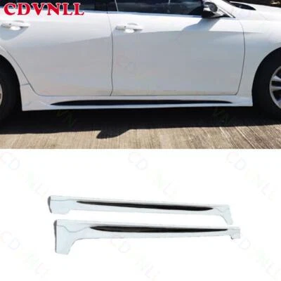 For Chevy Malibu 2016-2024 White Black Side Skirts Extension Lip Spoiler Refit - Image 1 of 4