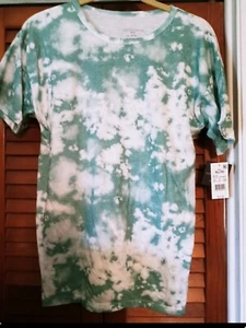 New Grayson/Threads Kids Turquoise & White Tye Dye Short Sleeve Tee XL (16) NWT - Picture 1 of 7