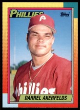 1990 Topps Traded Darrel Akerfelds Philadelphia Phillies #1T