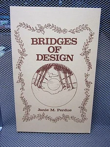 JANIE M. PERDUE Bridges of Design book rare OHIO poetry 1985 - Imagen 1 de 1