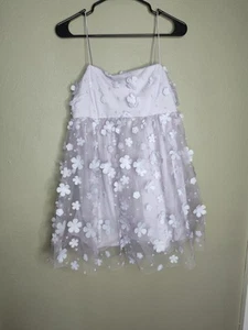 Alter’d State Aurora Floral Mesh Babydoll Mini Dress Size Medium NEW Applique  - Picture 1 of 10