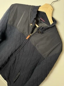 Ted Baker London gesteppte Hybrid Jacke durchgehender Reißverschluss dunkelblau Herren Größe 5 (L/XL) - Bild 1 von 7