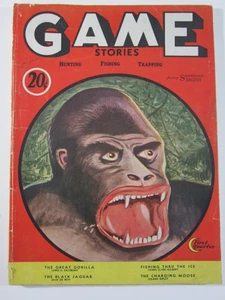 Game Stories Pulp Magazine v. 1 #1, Jan. 1932 VG  Gorilla Cover, 1st Issue! - Bild 1 von 5