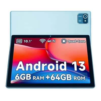 Tablet 10.1 inch Android 13 Tablet 6+64GB RAM Quad Core 1280×800 IPS WIFI HD  - Image 1 of 4