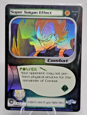 Super Saiyan Effect Foil Staple Trunks Saga DRAGON BALL Z CCG TCG #4 - Image 1 of 4