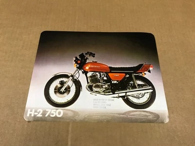 老式川崎 H-2 750 摩托车代理推销员传单 — 第 1/2 张图片