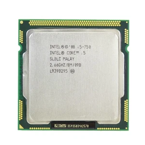 Intel Core i5-750 CPU Quad-Core 2.66GHz 8MB 2.5 GT/s DMI LGA1156 SLBLC Processor - Picture 1 of 4