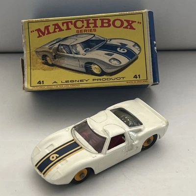 Matchbox Series 41 Ford G.T. Racing Car New Model Vintage  - Immagine 1 di 4