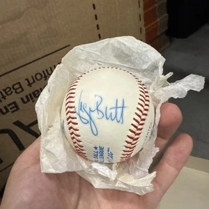 George Brett & Robin Yount Autographed American League Baseball HOF BAS - Picture 1 of 8