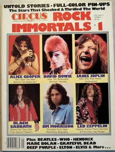 Circus Magazine 1980 Rock Immortals #1 Sabbath, Bowie, Led Zeppelin, Alice, Who - Picture 1 of 24