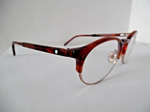 Occhiali da vista Mont Blanc arancio e oro ovali/rotondi MB 555 053 48 20 145 - Foto 1 di 3