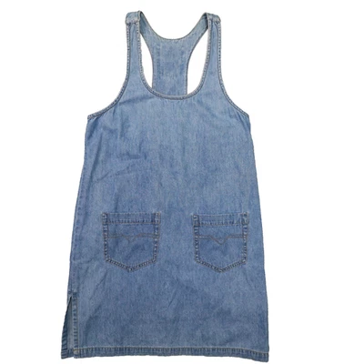 Vestido Jersey Vintage Grass Raggs Chambray Denim Pequeño Hecho en EE. UU. Foto 1 de 4