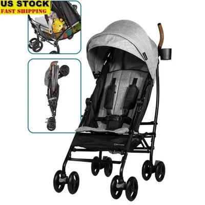 Lightweight Travel Stroller Umbrella 5-Point Harness Sun Canopy Storage Basket - Image 1 of 4