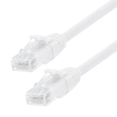 Ethernet Patch Cable CAT6, UTP, 24AWG, 10 Ft,  10 pack, White - Image 1 of 4