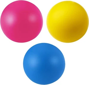 3 Soft Rubber Balls for Bat and Ball Games - Paddle Set Game, 38mm Small and - Picture 1 of 6