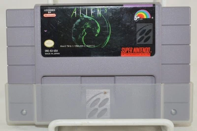Cartucho de juego Super Nintendo ALIEN 3 SNES auténtico y funciona ~ muy bueno Foto 1 de 4