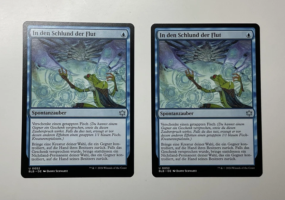 Magic MTG BLB Bloomburrow In 2x Den Schlund Der Flut / Into The Flood Maw NM DE - Bild 1 von 1