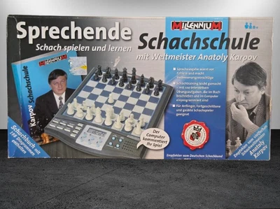Sprechende Schachschule Millenium Anatoly Karpov Schach Computer - Bild 1 von 4
