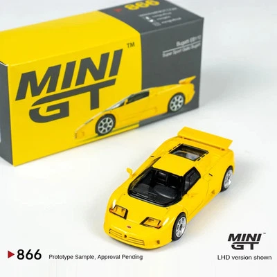 MINIGT Bugatti EB110 Super Sport Giallo Bugatti scala 1:64 cod.866 - Immagine 1 di 4