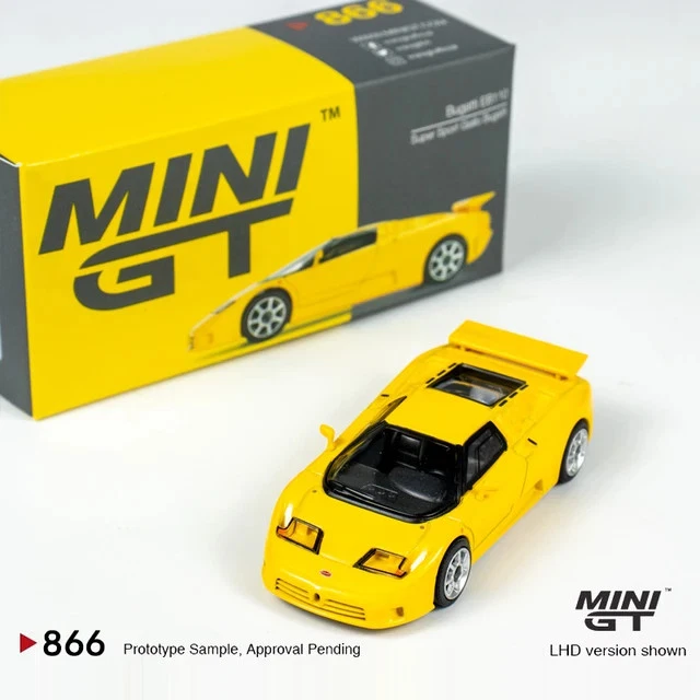 MINIGT Bugatti EB110 Super Sport Giallo Bugatti scala 1:64 cod.866 - Immagine 1 di 4