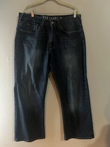 Guess Jeans Mens  Blue Light Wash Denim Cliff Boot Fit Loose Cowboy Sz 36 - Picture 1 of 19