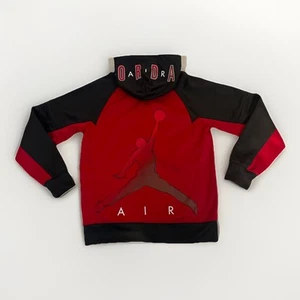 Nike Air Jordan Jump Zip Hoodie Boys XL 16 Red And Black - Picture 1 of 6