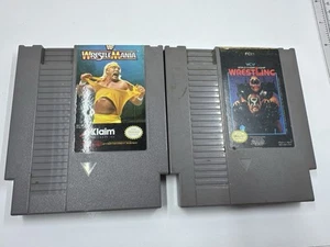 WCW World Championship Wrestling & WWF Wrestlemania Nintendo NES Tested - Picture 1 of 3