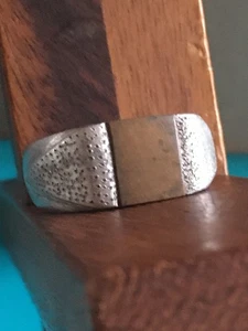 Bague Ancienne WW1 Chevalière De Poilu En Alu Homme Taille 67 - Picture 1 of 4