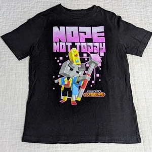 Minecraft Dungeons T Shirt Kids Youth Sz Small 6/7 Black Mojang Nope Not Today - Picture 1 of 6