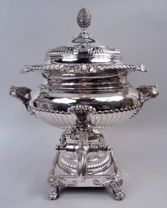 Matthew Boulton Urne Georgian Regency Tee Heißwasser Englisch Sheffield Teller - Bild 1 von 15