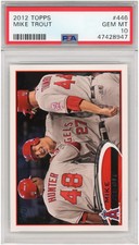 Mike Trout Los Angeles Angels 2012 Topps #446 PSA 10 Card Topps