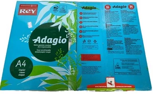 Rey Adagio Papier A4 80 g/m² Deep Blue Druckerpapier Auflösung je ZWEI STAPEL 500 - Bild 1 von 2