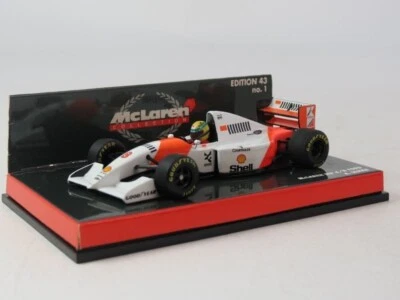 Minichamps Mclaren Ford MP4/8 #8 Ayrton Senna barcode 1993 1/43 630934308 - Immagine 1 di 4